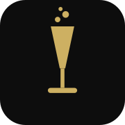 Glass of bubbly logo