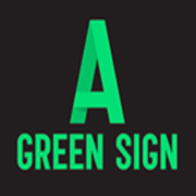 A Green Sign logo