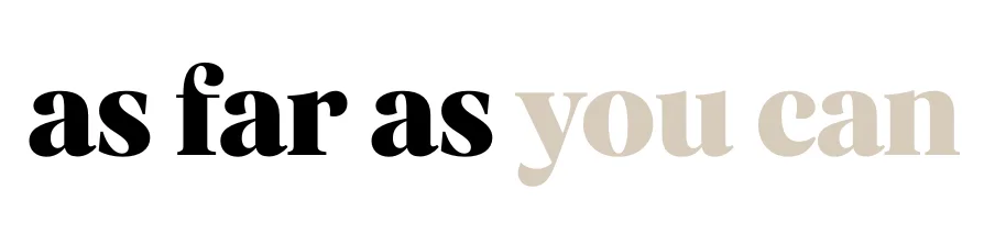 As Far As You Can logo