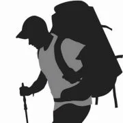 Backpacking Man logo