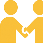 Cooperer pour former logo