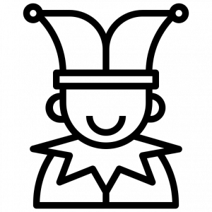 De Roliga Skämt logo